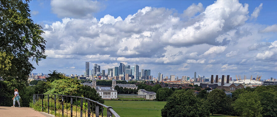 View Of UK Bank London Skyline